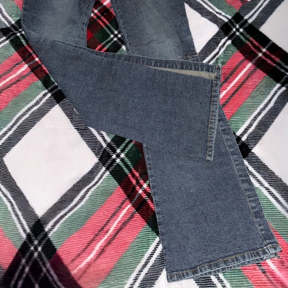 (Vintage) Heart Moon Star Split Hem Flare Jeans, Sz. 10 - Picture 3 of 16